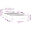 vidaXL Bettgestell ohne Matratze Dunkelgrau 90x200 cm Samt