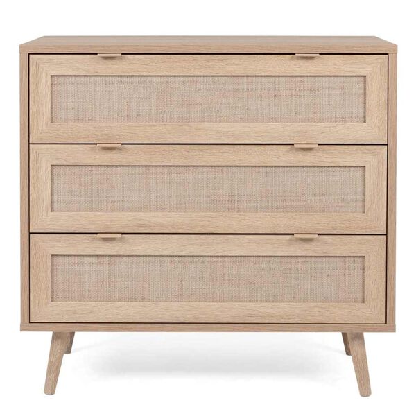 Finori Kommode Bali 03A Sonoma-Eiche und Raffia-Druck