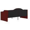 vidaXL Tagesbett mit Matratze USB Weinrot Stoff 90x200 cm
