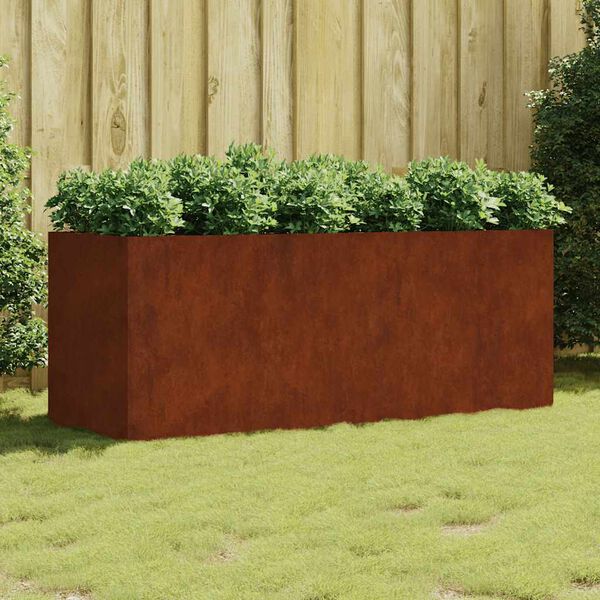 vidaXL Hochbeet 200x80x80 cm Cortenstahl