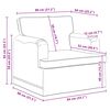 vidaXL Sofa 140cm 2 pcs Taupe Metall