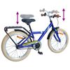 vidaXL Kinderfahrrad 20 Zoll f&uuml;r 6-11 Jahre alt Dunkelblau