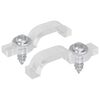 vidaXL LED Streifen Clips 23,8 mm 2 stk. Transparent