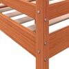 vidaXL Hochbett Wachsbraun 90x190 cm Massivholz Kiefer