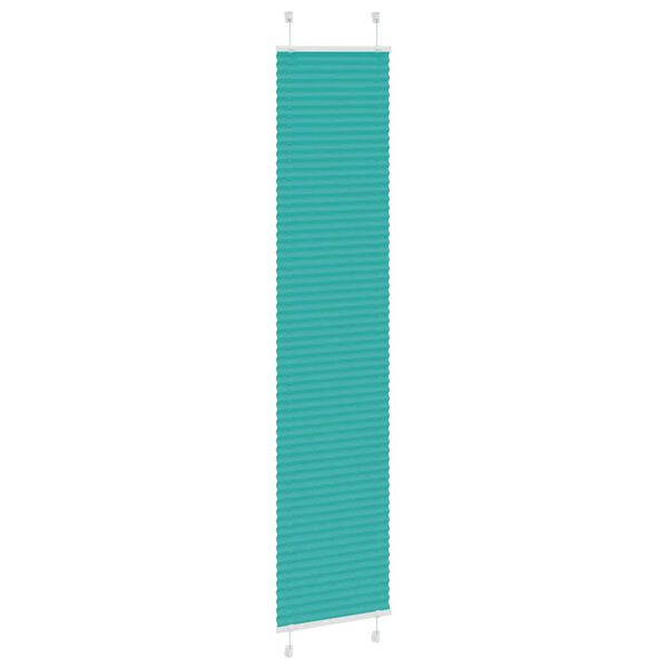 vidaXL Plissee Petrolgr&uuml;n 50x200 cm Stoffbreite 49,4 cm Polyester