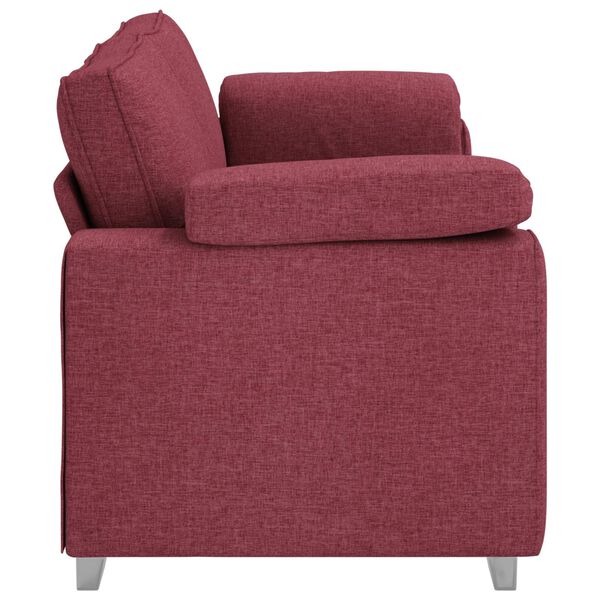 vidaXL Sofa 178cm Weinrot Stoff