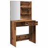 vidaXL Schminktisch mit Spiegel Altholz-Optik 74,5x40x141 cm