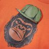 Kinder-Sweatshirt Dunkelorange 140