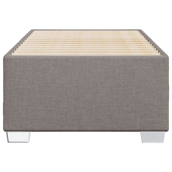 vidaXL Bettgestell ohne Matratze Taupe 80x200 cm Stoff
