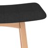 vidaXL Barhocker 2 Stk. Schwarz Stoff