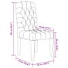 vidaXL Esszimmerst&uuml;hle 4 Stk. Grau Leinen-Optik Stoff