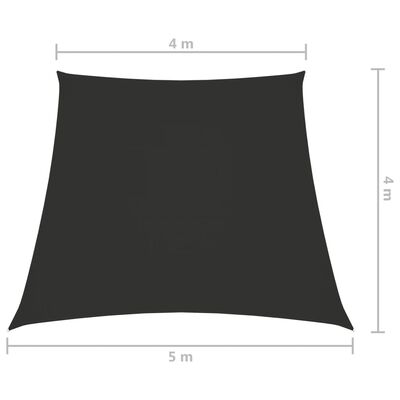 vidaXL Sonnensegel Oxford-Gewebe Trapezform 4/5x4 m Anthrazit