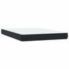 vidaXL Boxspringbett mit Matratze & LED Schwarz 140x210 cm Samt