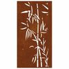 vidaXL Garten-Wanddeko 105x55 cm Cortenstahl Bambus-Design