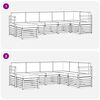 vidaXL Sofagarnituren 7 pcs Natur und Anthrazit Massivholz Akazie
