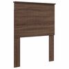 vidaXL Bettrahmen Braune Eiche und Silber 70 x 190 cm Holzwerkstoff
