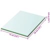 vidaXL Regalboden Glas Transparent 20x15 cm