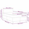 vidaXL Boxspringbett Creme und Wei&szlig; 193 x 120 x 88 cm Cordstoff