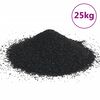 vidaXL Aquariensand 25 kg Schwarz 0,2-2 mm