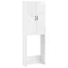 vidaXL Toilettenschrank HAARLEM Hochglanz Wei&szlig; 66 x 25,5 x 190 cm