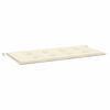 vidaXL Gartenbank-Auflage Creme 100x50x4 cm Oxford-Gewebe