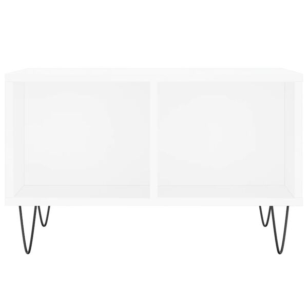 vidaXL Couchtisch Wei&szlig; 60x50x36,5 cm Holzwerkstoff