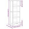 vidaXL B&uuml;cherregal R&auml;uchereiche 50x31x137,5 cm Holzwerkstoff