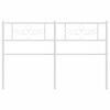 vidaXL Kopfteil Metall Wei&szlig; 120 cm