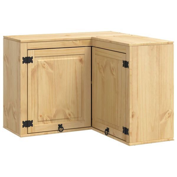 vidaXL Schrank SKI Honigbraun 80 x 80 x 60 cm Massives Kiefernholz