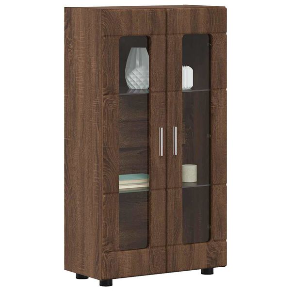 vidaXL Sideboard Braun Eichen-Optik 55,5 x 29 x 103 cm Holzwerkstoff
