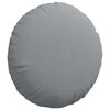 vidaXL Sitzkissen 2 pcs Hellgrau &Oslash;50 x 19 cm Stoff