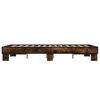 vidaXL Bettgestell R&auml;uchereiche 135x190 cm Holzwerkstoff und Metall