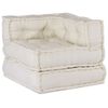 vidaXL Modulares Sofaelement Creme 70x70x54 cm Stoff