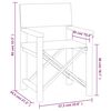 vidaXL Regiest&uuml;hle 2 Stk. Massivholz Teak Grau