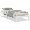 vidaXL Massivholzbett Extra Lang ohne Matratze Wei&szlig; 80x220 Kiefernholz