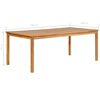 vidaXL 7-teiliges Garten-Ess-Set 200 x 100 cm Massivholz Teak