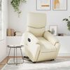 vidaXL Relaxsessel mit Aufstehhilfe Elektrisch Creme Kunstleder