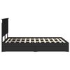 vidaXL Aufbewahrungsbett Schwarz 140 x 190 cm Holzwerkstoff