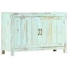 vidaXL Sideboard Hellblau 110x35x70 cm Massivholz Mango
