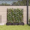 vidaXL Garten-Pflanzgef&auml;&szlig; 3 pcs Braun 120 x 40 x 125,5 cm Stahl