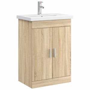 vidaXL Badezimmerm&ouml;bel-Set Sonoma-Eiche 61 x 40 x 84,5 cm