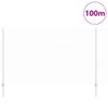 vidaXL Zaun mit Pfosten Silber 1,4 x 100 m Stahl