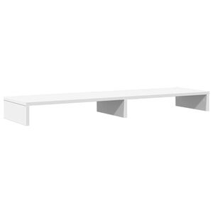 vidaXL Monitorst&auml;nder Wei&szlig; 100x27x10 cm Holzwerkstoff