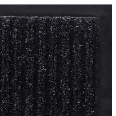 Schwarze PVC Türmatte 90 x 120 cm