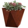 vidaXL Pflanzk&uuml;bel Rostig 30 x 30 x 30 cm Wetterfeststahl