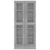 vidaXL Vitrinenschrank Grau Sonoma 82,5x30,5x185 cm Holzwerkstoff