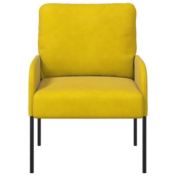vidaXL Sofas mit Kissen 55cm Gelb Sperrholz