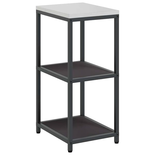 vidaXL K&uuml;chenaufbewahrung mit Regal Schwarz 60 x 50 x 92 cm Stahl