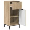 vidaXL Badezimmerm&ouml;bel-Set 2 pcs Sonoma-Eiche Sperrholz und Metall