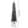vidaXL K&uuml;nstlicher Weihnachtsbaum mit 300 LEDs mit St&auml;nder Gr&uuml;n 240 cm